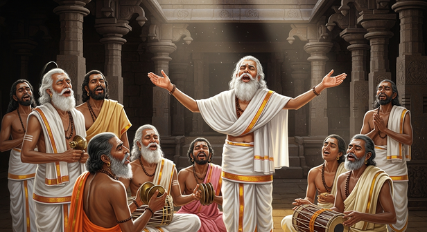 Nayanmars Singing in Praise of Shiva