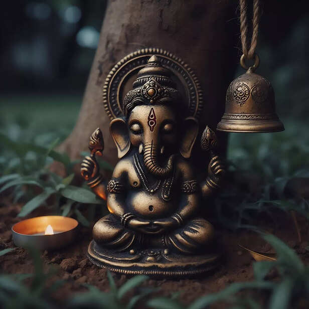 Lord Ganesha in Blessing Pose