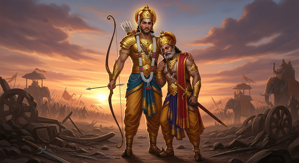 Karna and Duryodhana