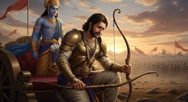 Arjuna in Emotional Conflict
