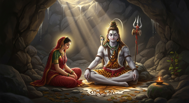 Parvati Waiting With Calm Faith