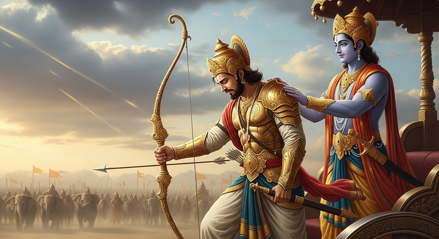 Arjuna Lowering His Bow