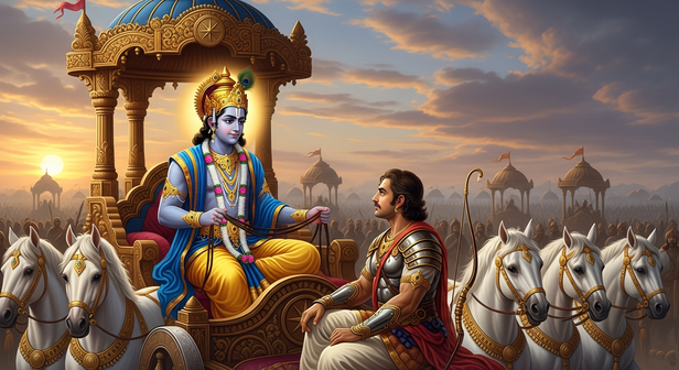 Arjuna Questioning Himself