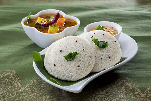 Soft Idlis with Sambar
