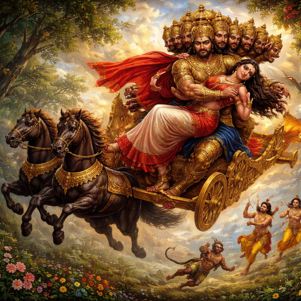 Ravana Abducting Sita