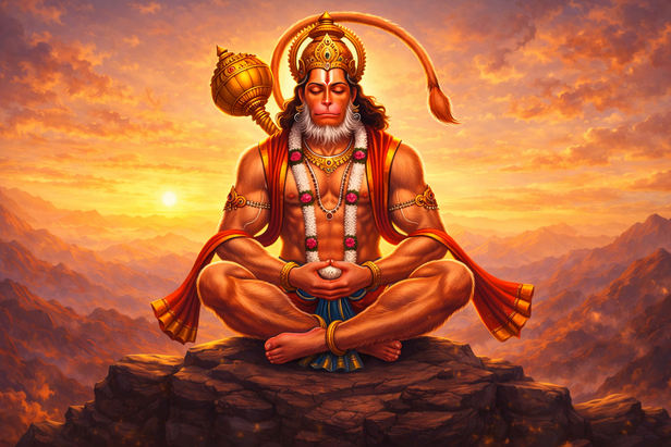 Hanuman Standing Brave