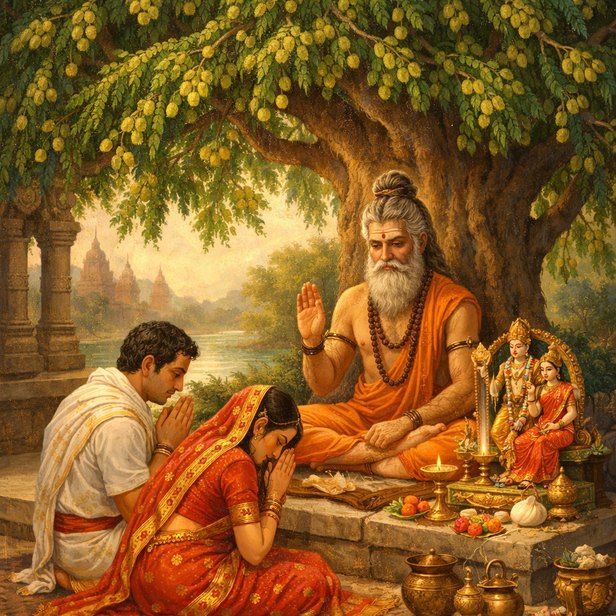 Devotion Under the Amalaki Tree