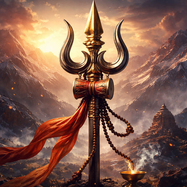 The Divine Trishul of Lord Shiva