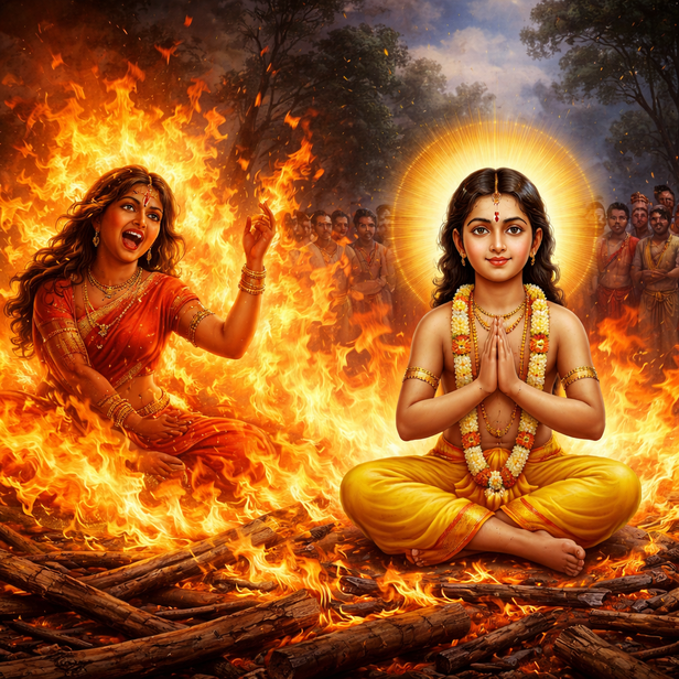 Faith Rising from Flames