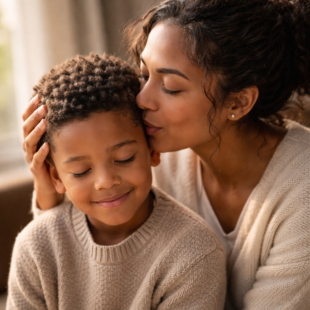 Parent Whispering a Blessing into Child’s Ear