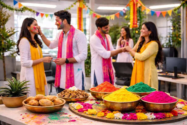 Dry and Eco Friendly Holi Celebration at Work