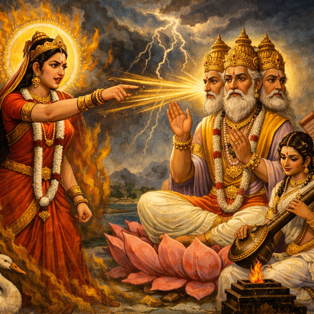 Savitri cursed Brahma