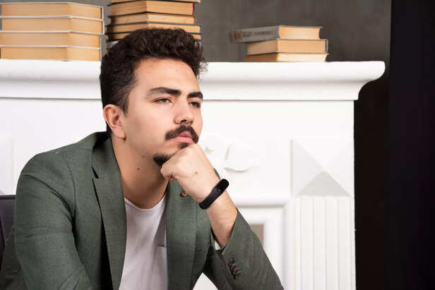 Person Reflecting Quietly