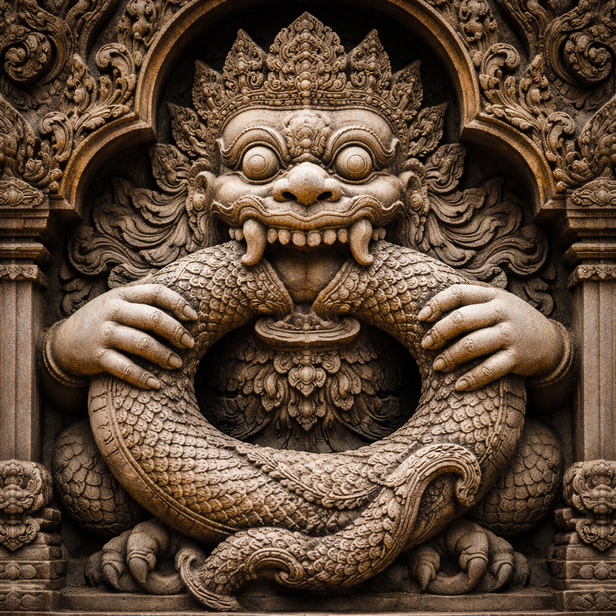 Kirti Mukha Devouring Its Own Body