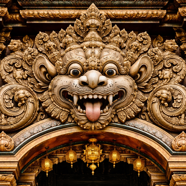 Kirti Mukha Above Temple Sanctum