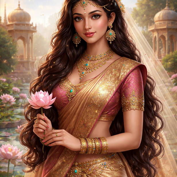 Artistic depiction of Princess Shanta