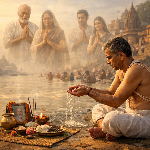 Offering Water to Ancestors