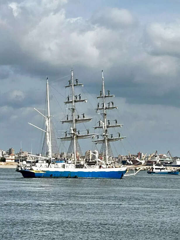 Indian Navy's sail training ship, INS Sudarshi...