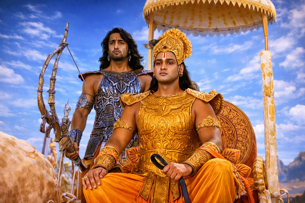 Krishna Guiding Arjuna