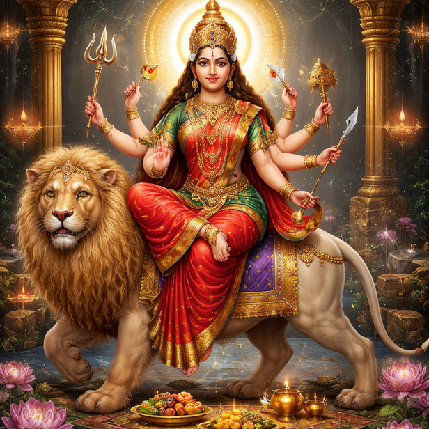 Maa Chandraghanta’s Divine Form