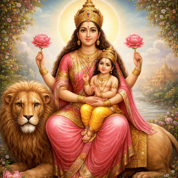 Maa Skandamata’s Nurturing Form