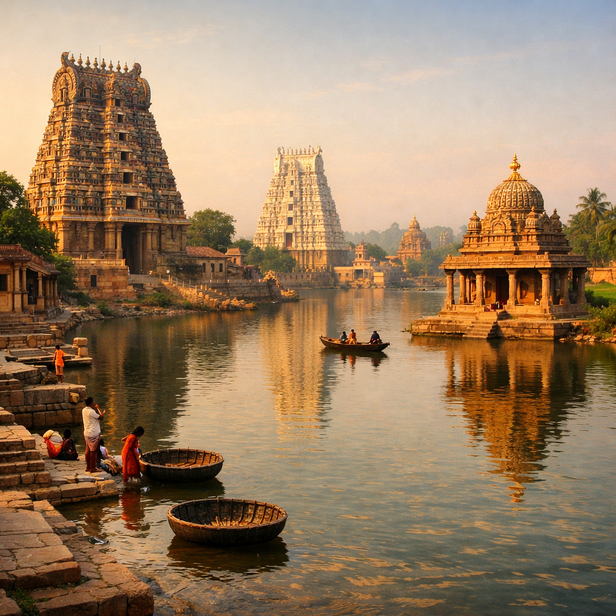 Temples Along the Kaveri River