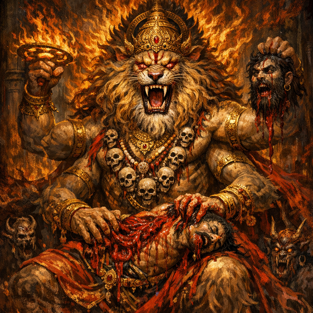 Fierce Form of Lord Narasimha