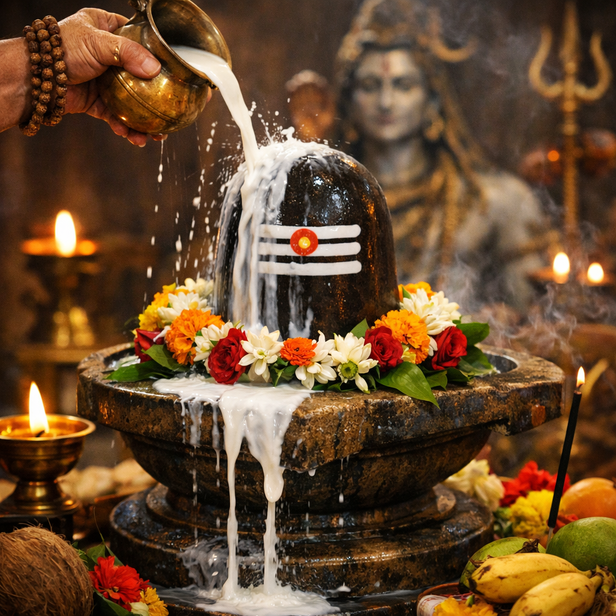 Milk Offering to Shiva