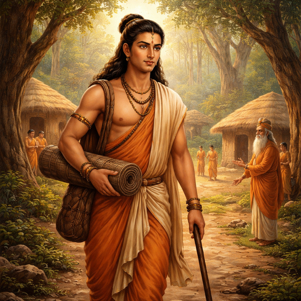 Kacha Arrives at Gurukul