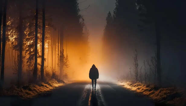 Hand Releasing Leaves into Wind