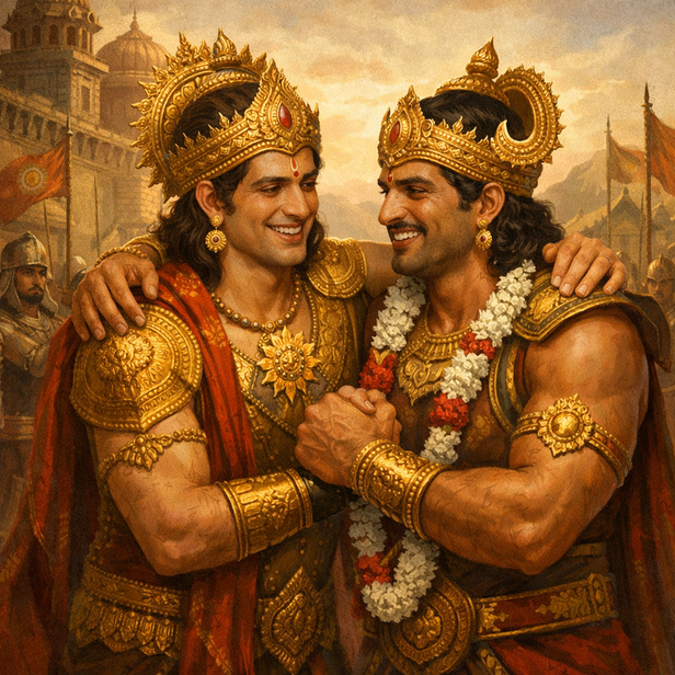 Karna and Duryodhana Bond of Friendship