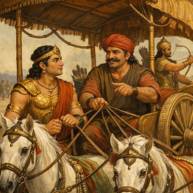 Warrior Looking Into Mirror