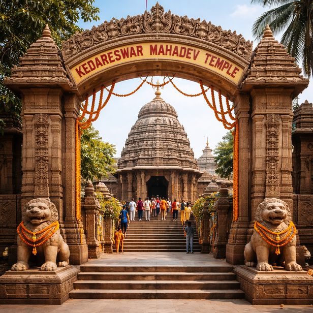 Kedareswar Mahadev Temple Entrance