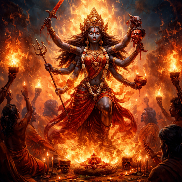 Chandika Manifesting in Ritual