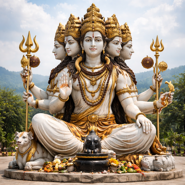 Panchmukhi Shiva Idol
