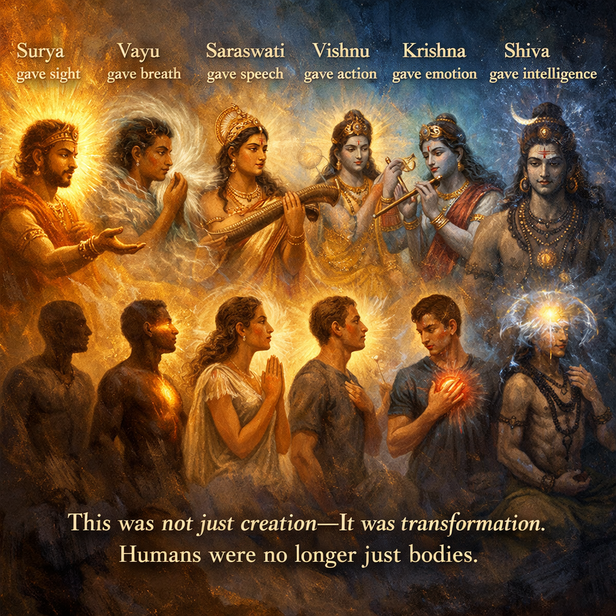 Divine Energy Enters