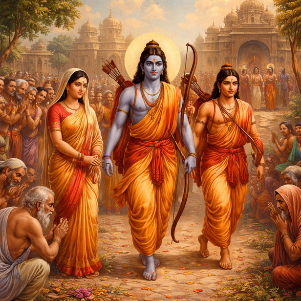 Hanuman Explaining to Maa Sita