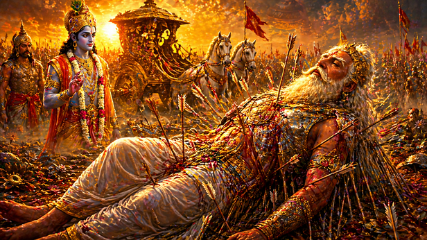 Bhishma on the Battlefield
