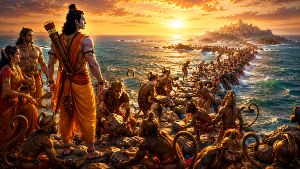 Lord Ram And Lord Krishna Together