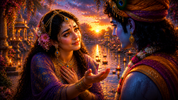 Yamuna Expressing Her Feelings To Krishna