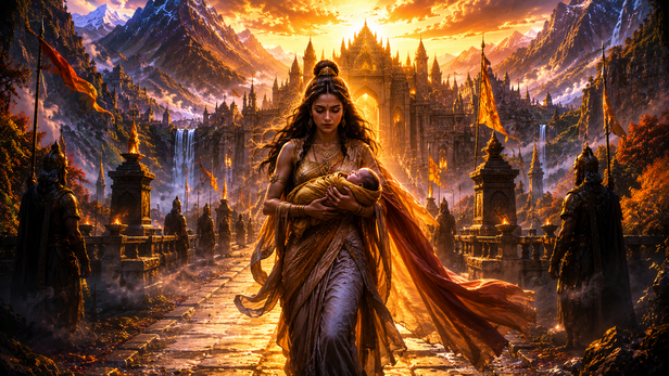 Mysterious Pregnant Woman Entering Shambhala
