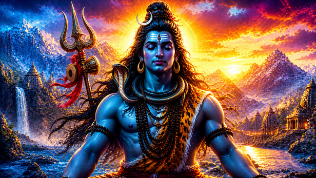 Sacred Abhishekam Ritual on Shivling