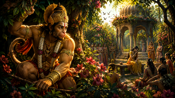 Hanuman Ji Inside Ashok Vatika