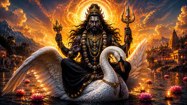 Asitang Bhairav Holding Divine Weapons