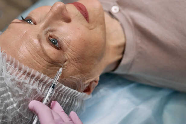 A person getting Botox.