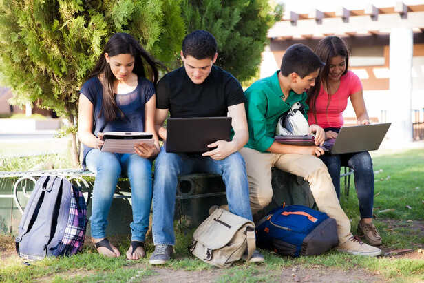 Students Learning Through Smartphones Across India