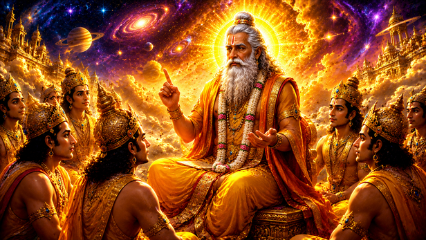 Guru Brihaspati Teaching the Devas