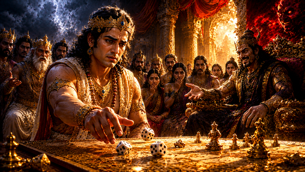 Yudhishthir at the Dice Game