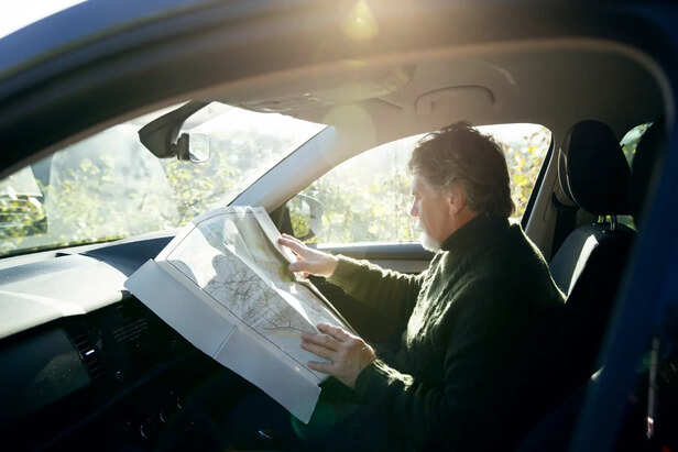 Windshield Sun Shade in Use