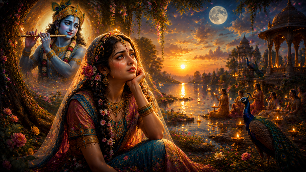 Radha Remembering Krishna